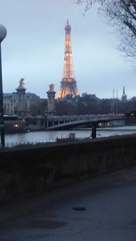 La tour Eiffel et le pont Alexande III