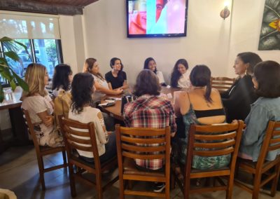 roda de conversa com as participantes do projeto