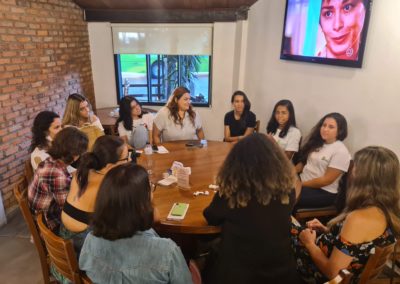 roda de conversa com as participantes do projeto