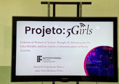 Foto da apresentação em powerPoint do projeto 5Girls